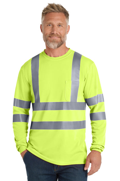 CornerStone® ANSI 107 Class 3 Long Sleeve Snag-Resistant Reflective T-Shirt