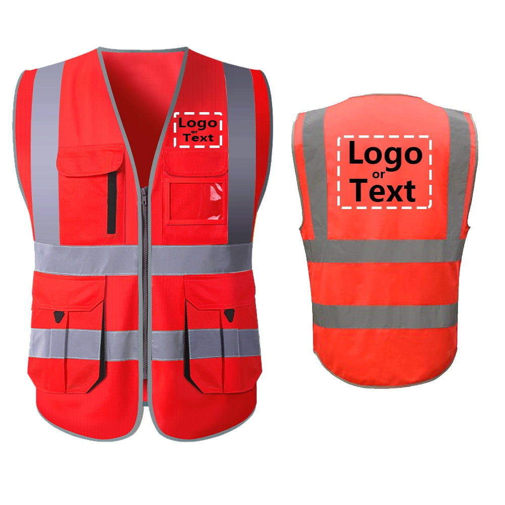 Custom High-Visibility Safety Vest – Personalized with Name & Logo,