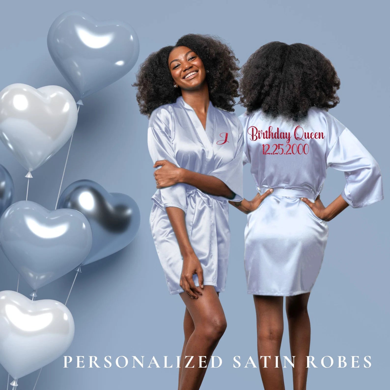 Custom Robe for Women – Personalized Front & Back