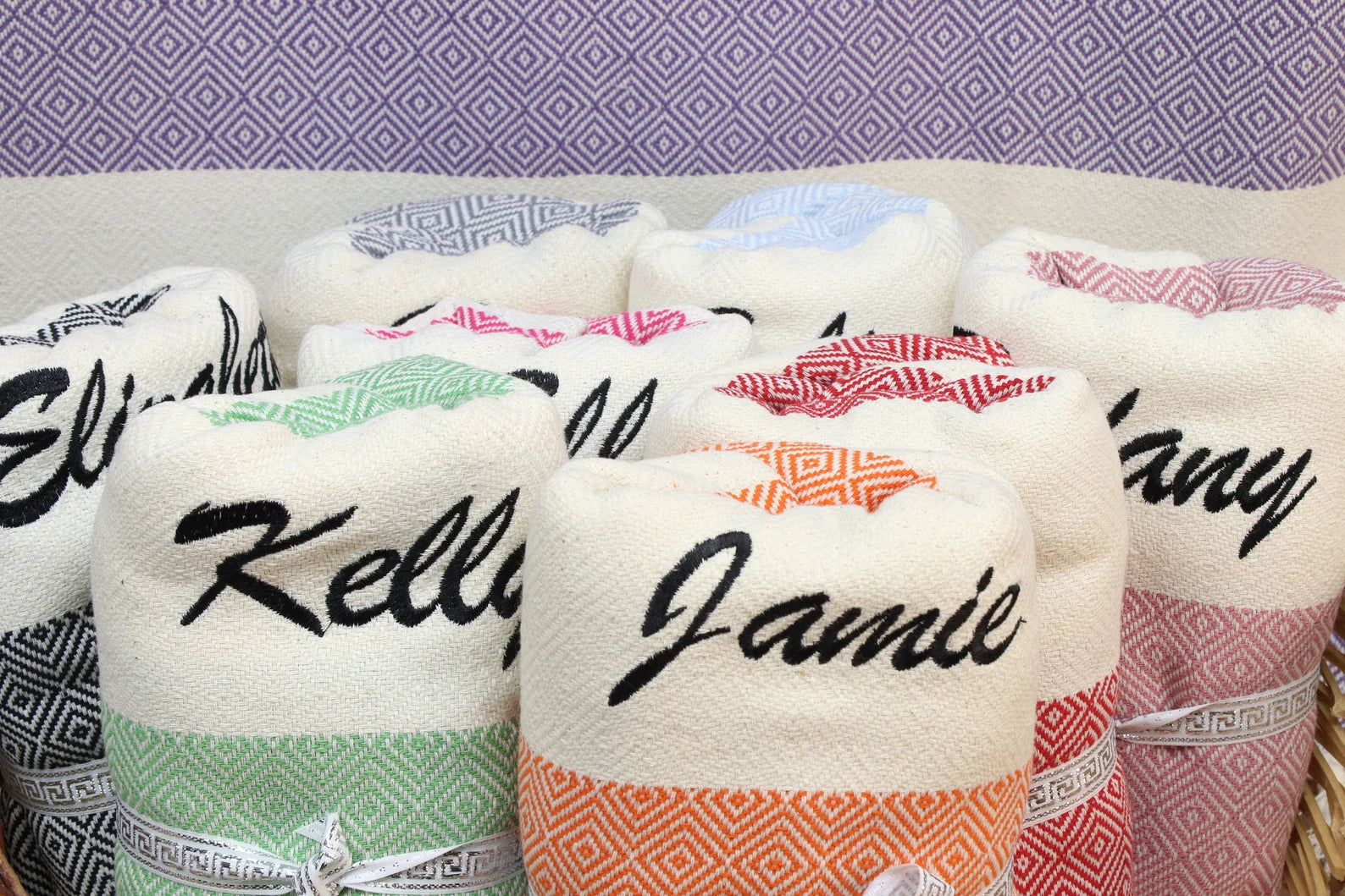 Custom Embroidered Towels – Personalized Name or Monogram