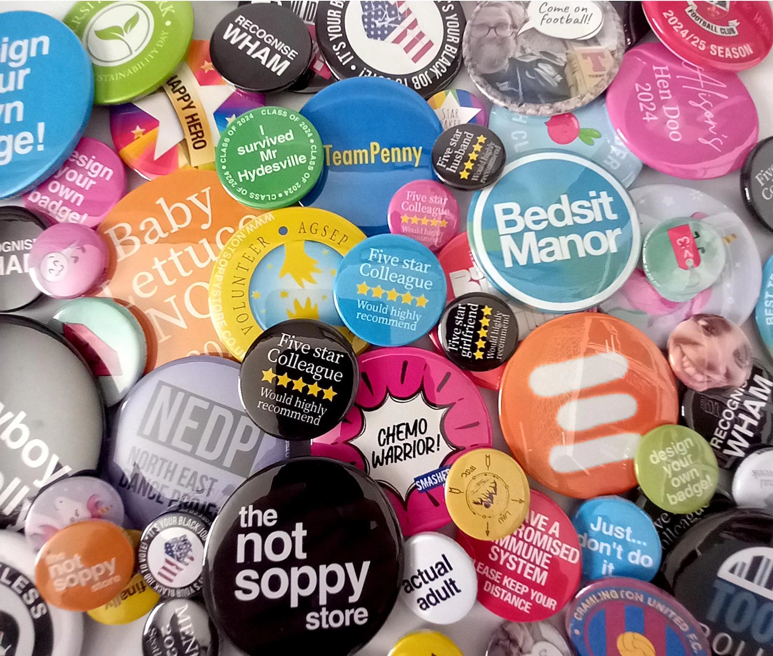 Custom Button Pins – Personalized Designs, Logos, or Sayings