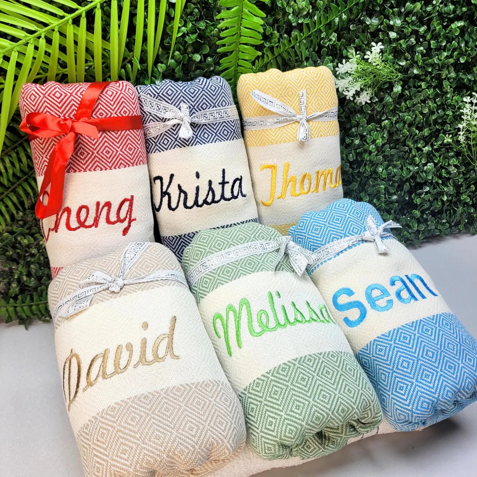 Custom Embroidered Towels – Personalized Name or Monogram