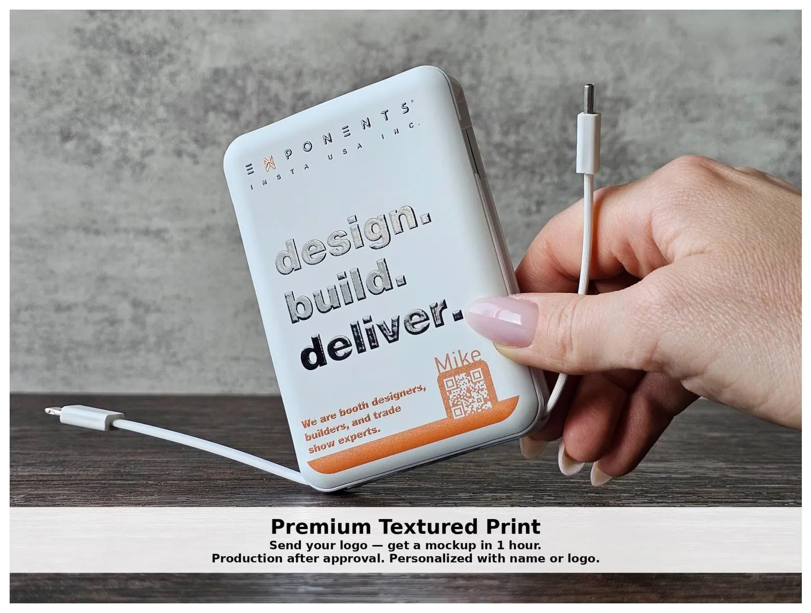 Custom Branded Powerbank – Corporate Gift, Client Swag, Wedding or Holiday Giveaway
