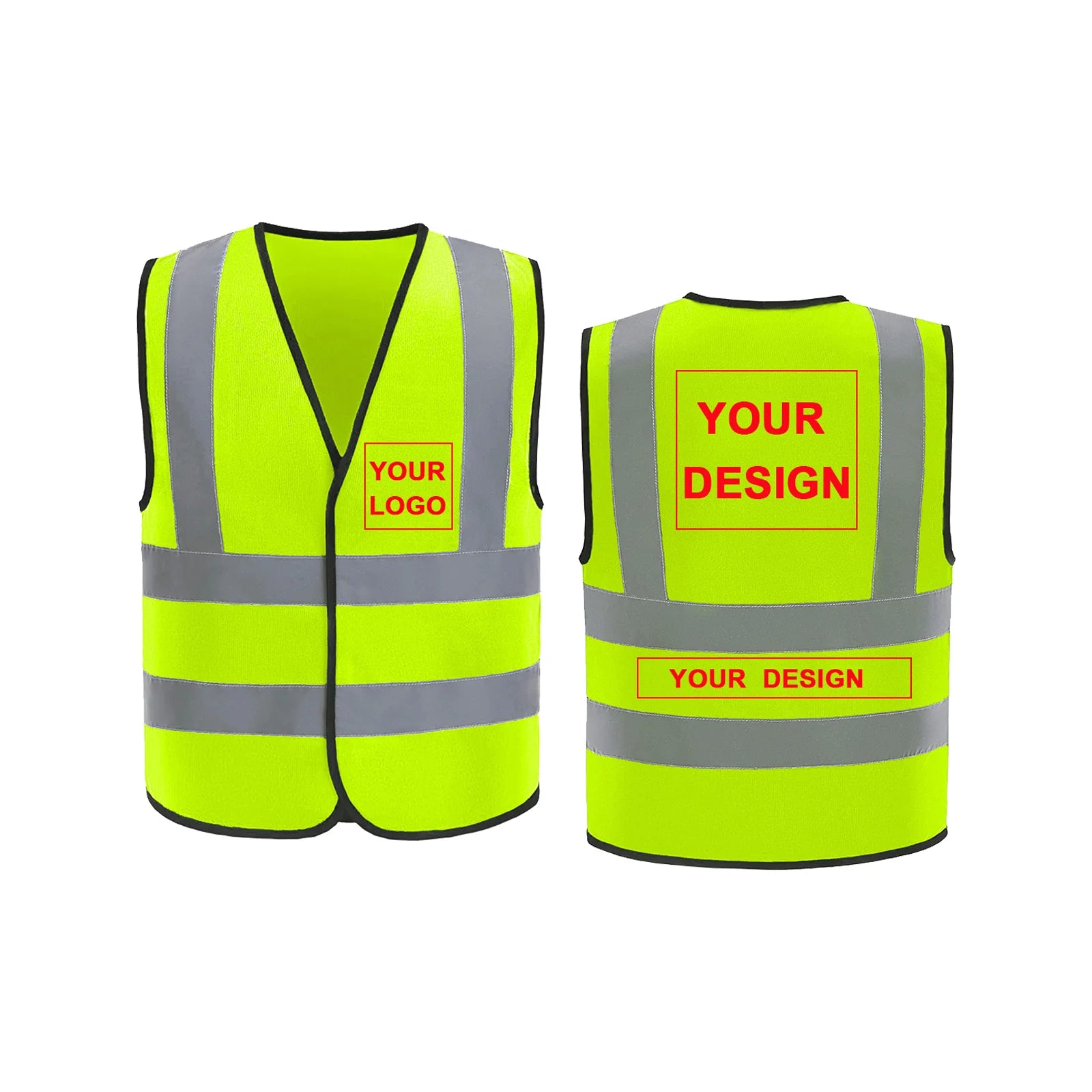 Custom High-Visibility Safety Vest – Personalized with Name & Logo,